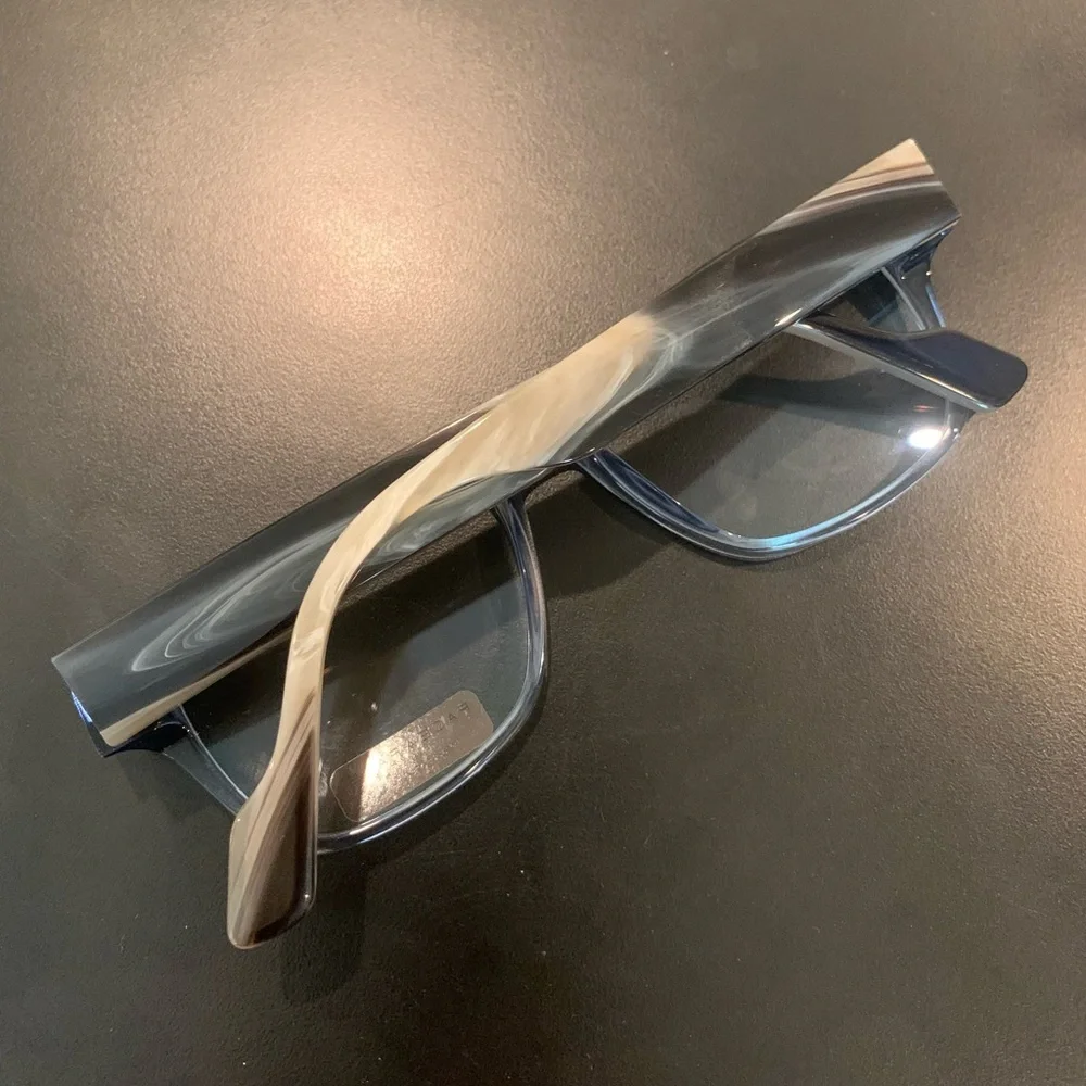 FACE A FACE JAMES 1 Col. 2674 Blue & Beige 53mm Square Eyeglasses